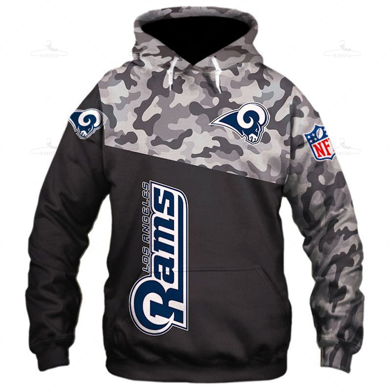 Los Angeles Rams Military Hoodies 3D Sweatshirt Long Sleeve New Season