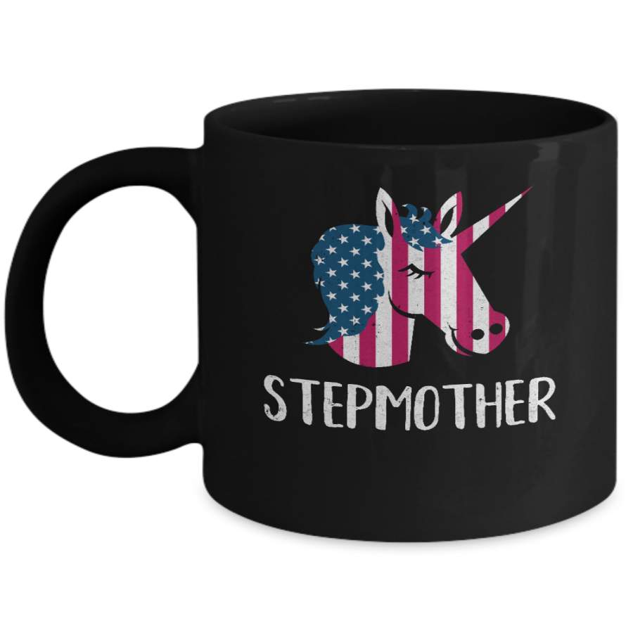 Patriotic Stepmother Unicorn Americorn 4Th Of July Mug