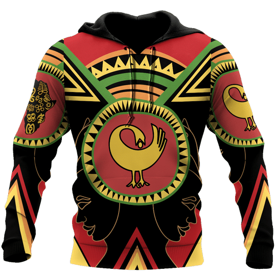 African Adinkra Sankofa Black 3D All Over Print | For Men & Women | Adult | Ho1631