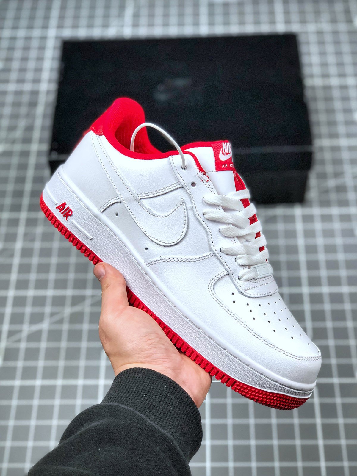 Nike Air Force 1 Low WhiteUniversity Red 5340156