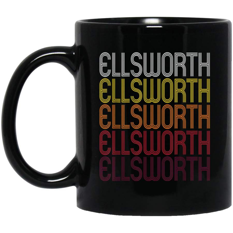 Ellsworth KS  Vintage Style Kansas Mug