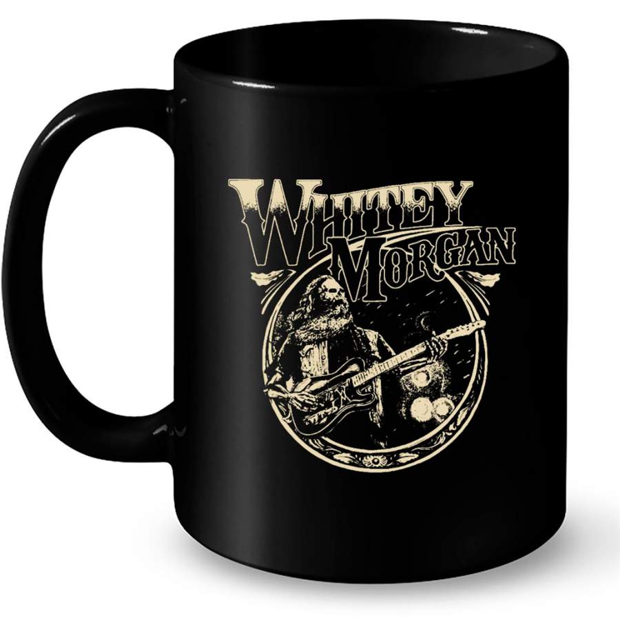 Whitey Morgan, Classic Vintage, Guitar lover – Full-Wrap Coffee Black Mug