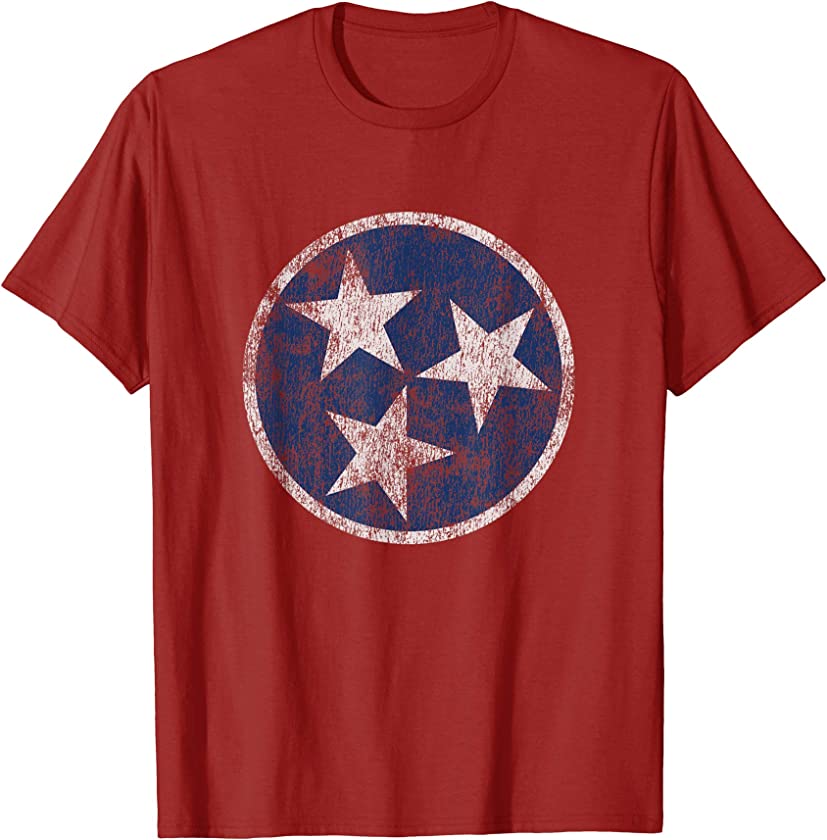 Vintage Tennessee Flag Men Women Retro TN Souvenir Gift T-Shirt