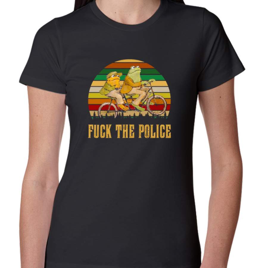 Vintage Frog And Toad Fuck The Police Shirt Women’s T-Shirts