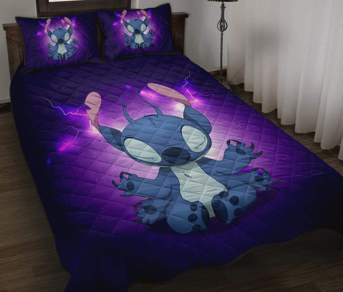 Stitch Do Yoga Funny Custom Premium Quilt Bed Sets