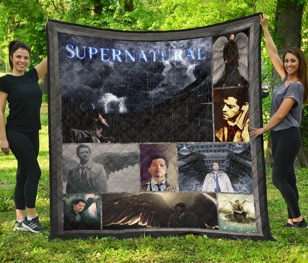 Castiel Supernatural Premium Quilt Blanket Movie Home Decor Custom For Fans Nt041401