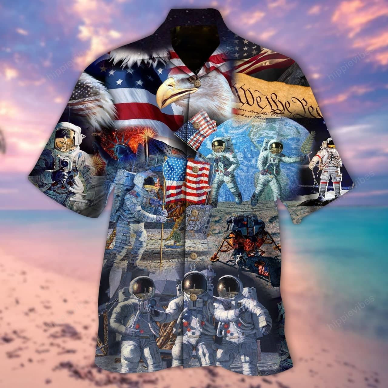 Astronaut Independence Day Hawaii Shirt Re Ha101042