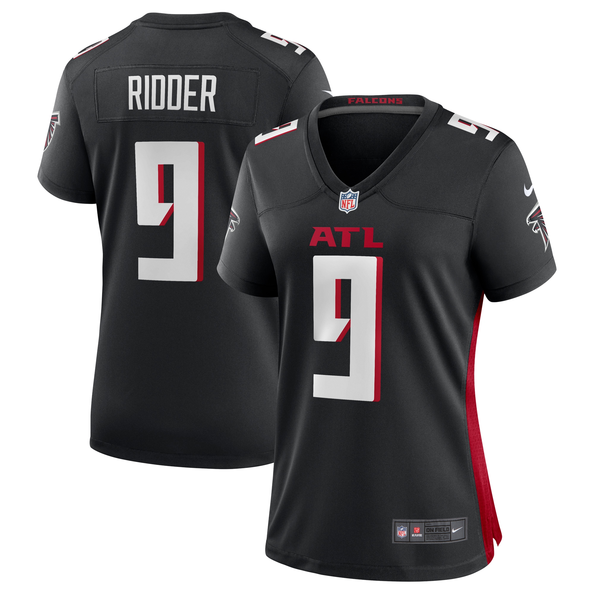 Women’s Atlanta Falcons Desmond Ridder Black Game Player Jersey