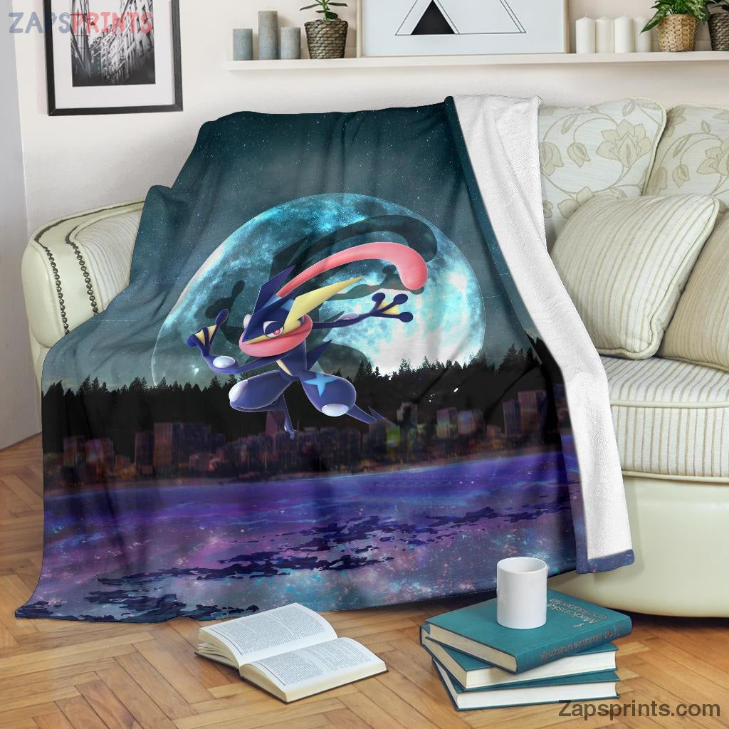 Lucid Greninja Pokemon Blanket