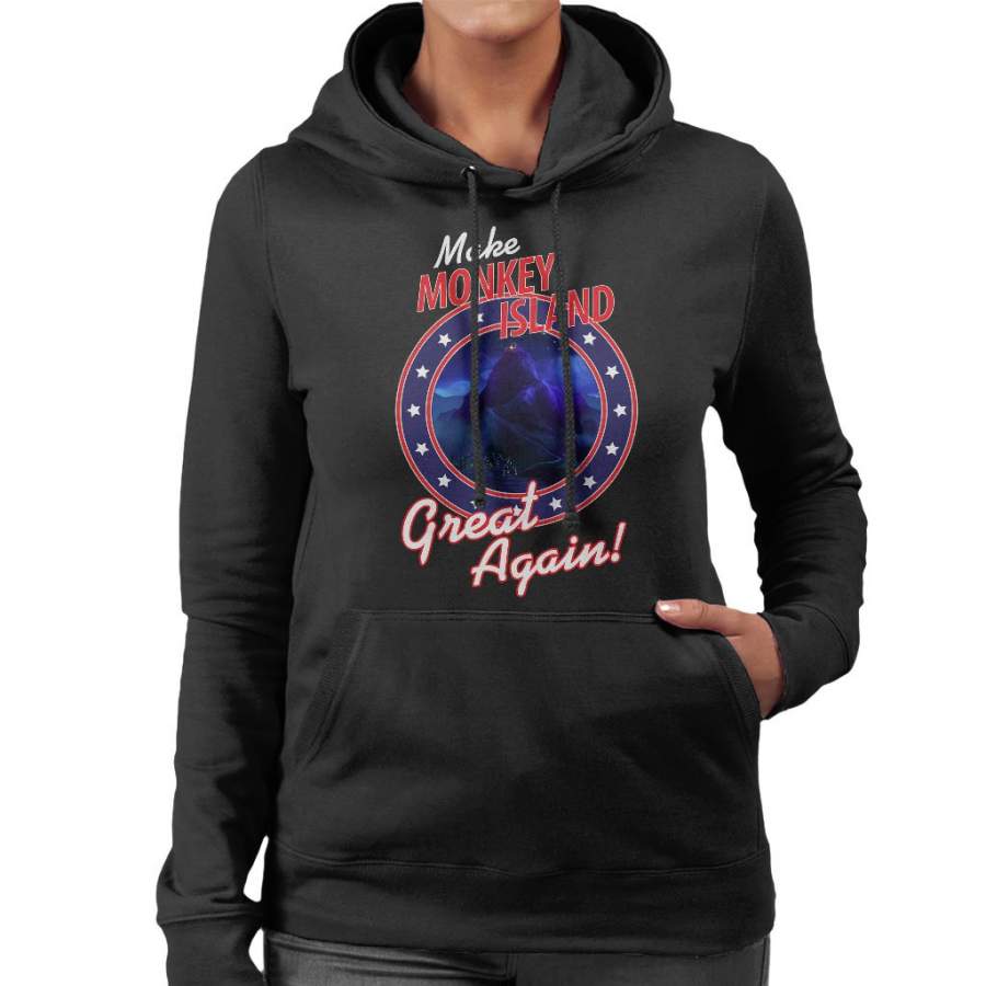 Make Monkey Island Great Again Women’s Hooded Sweatshirt