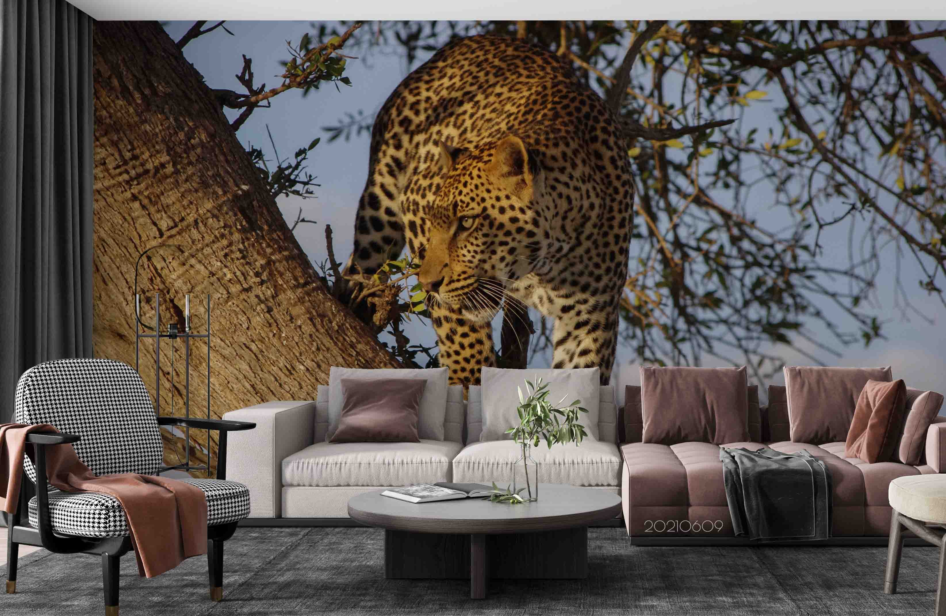 3D Tropics Jungle Tiger Wall Mural Wallpaper Sww1677