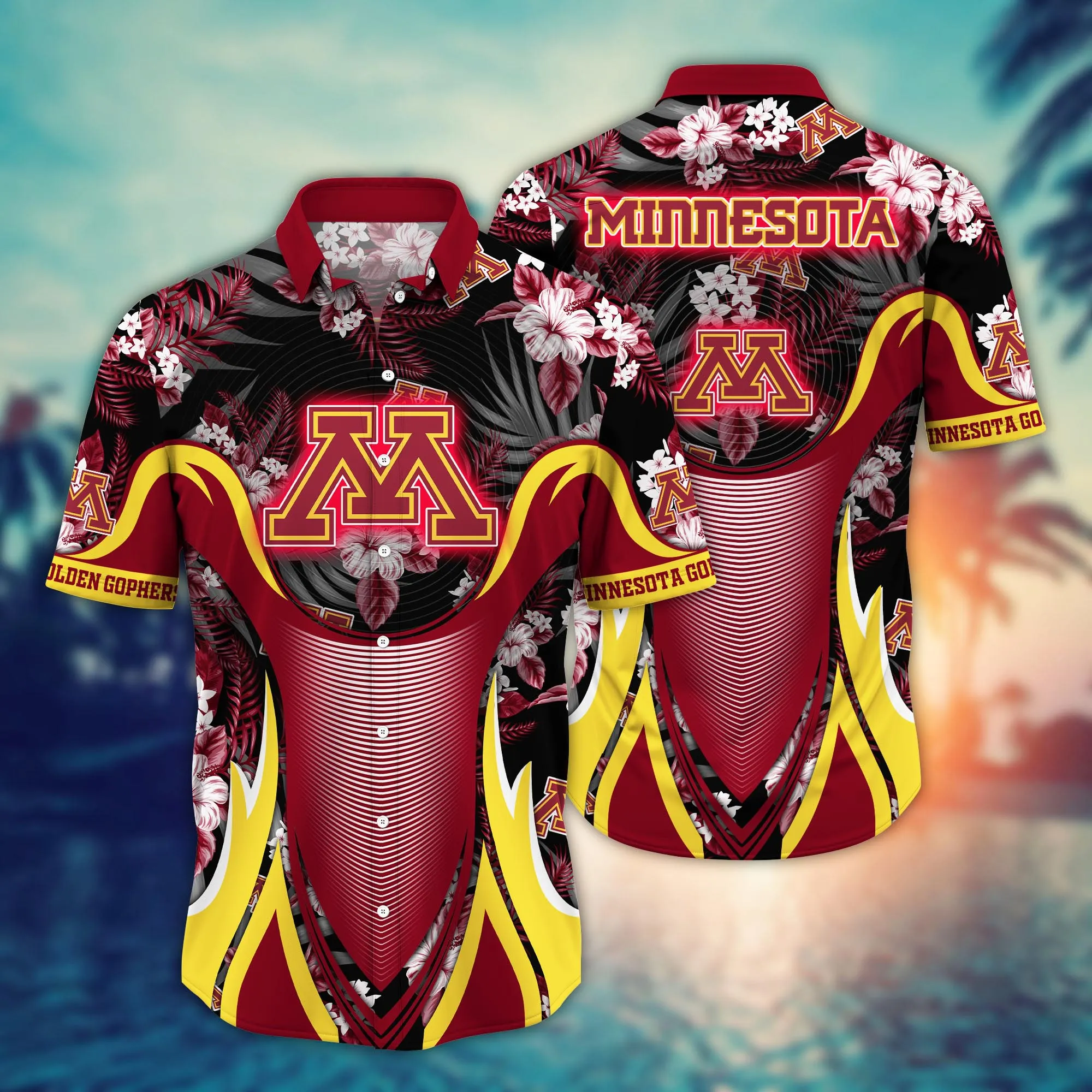 Minnesota Golden Gophers NCCA Hawaiian Shirt Long Days Aloha Shirt