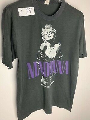 Vintage 1987 Madonna Whos That Girl Europe Tour T Shirt Original Tee 8761