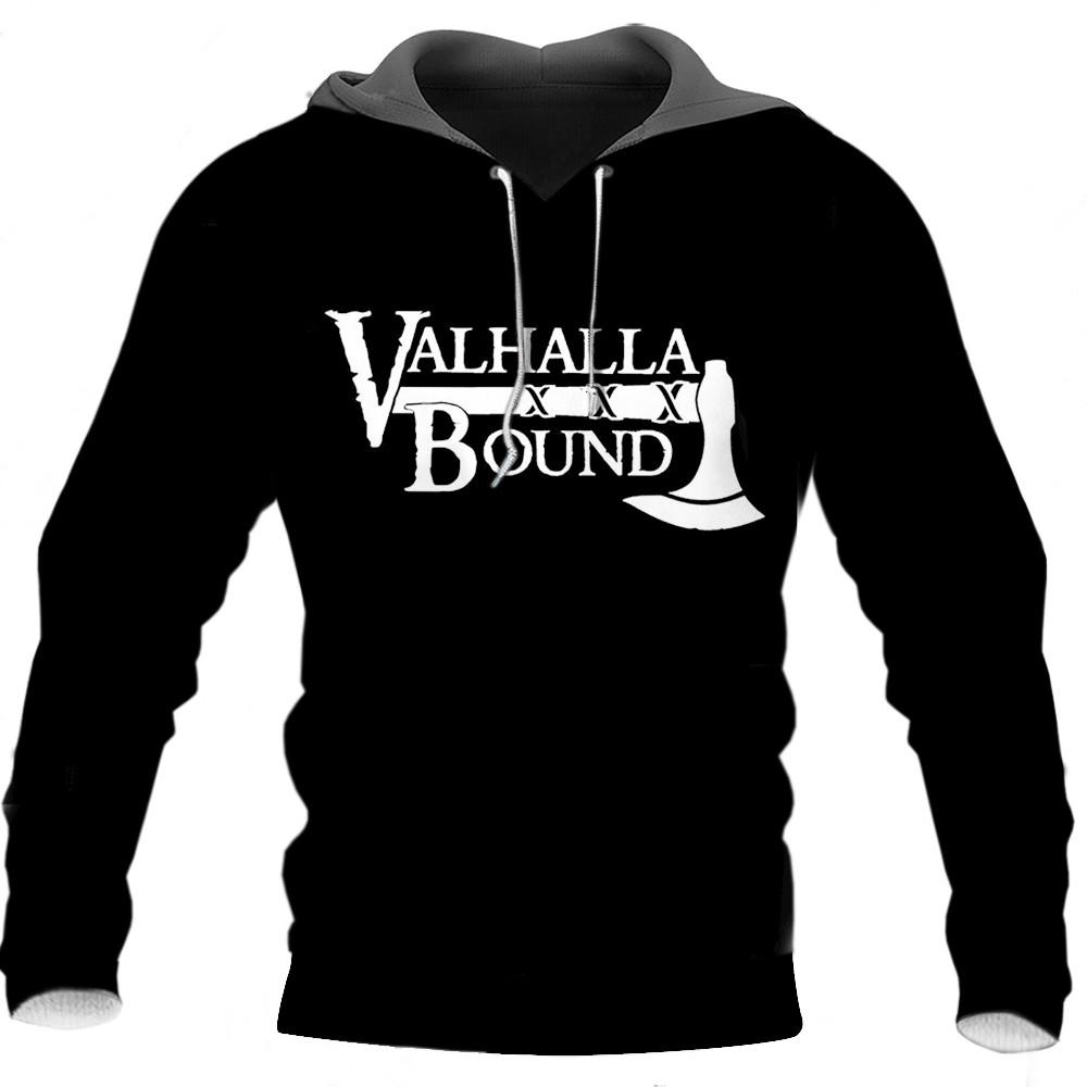 Valhalla Bound Axe Symbol Black Color 3D All Over Printed