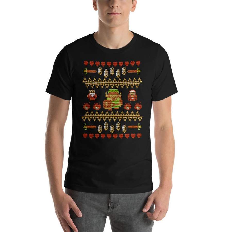 Zelda Ugly Christmas Sweater Short-Sleeve Unisex T-Shirt