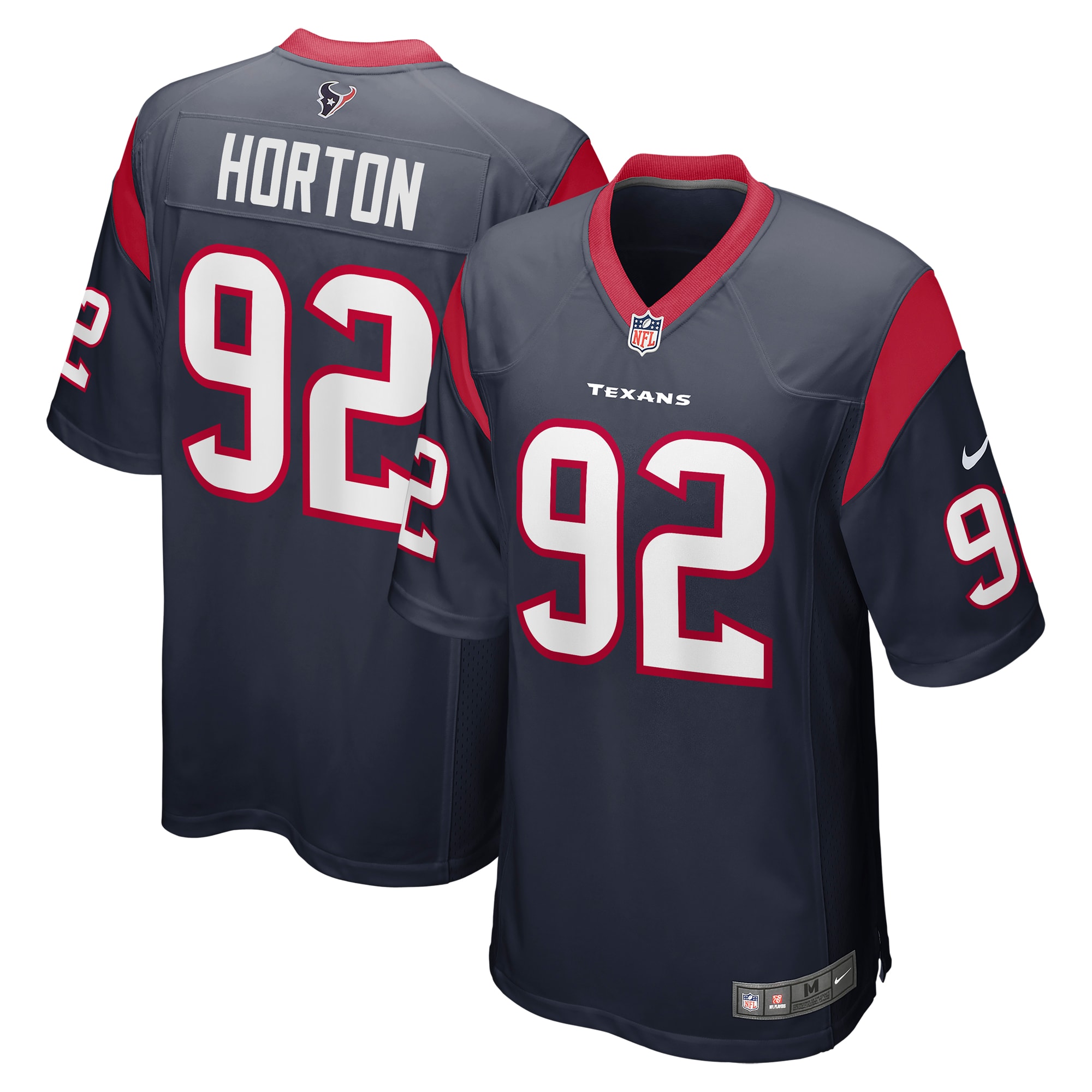 Men’s Houston Texans Dylan Horton Navy Team Game Jersey