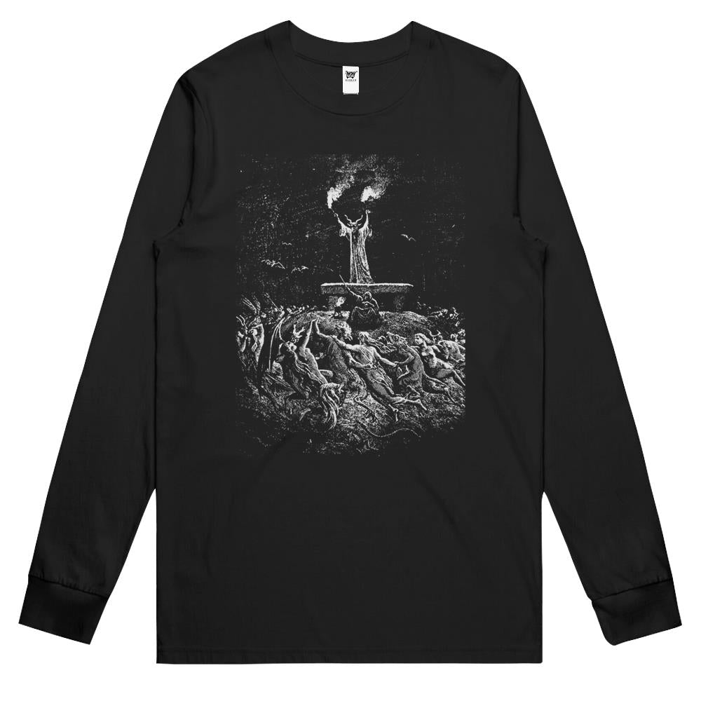 Gustave Dore – Witches Dancing At A Sabbath Long Sleeve T Shirts