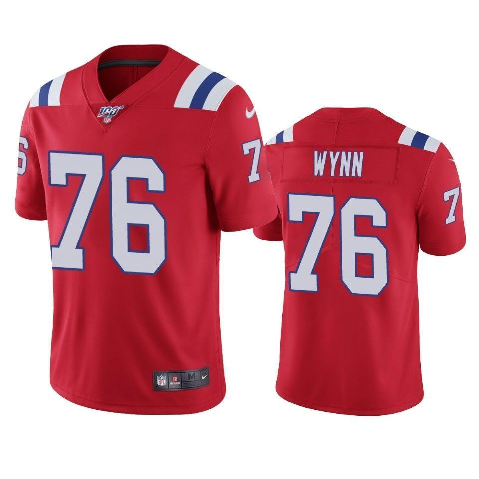 New England Patriots Isaiah Wynn Red 100Th Season Vapor Limited 3D Jersey