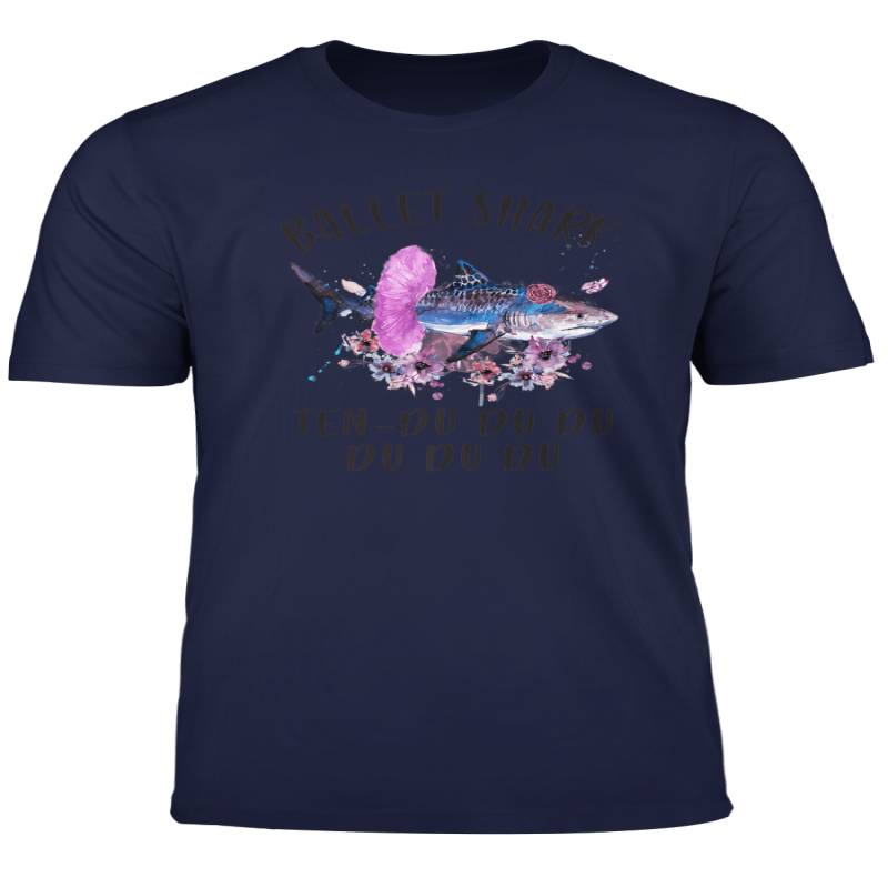 Ballet Shark Ten Du Du Du Du Tshirt Cute Ballerina Gifts