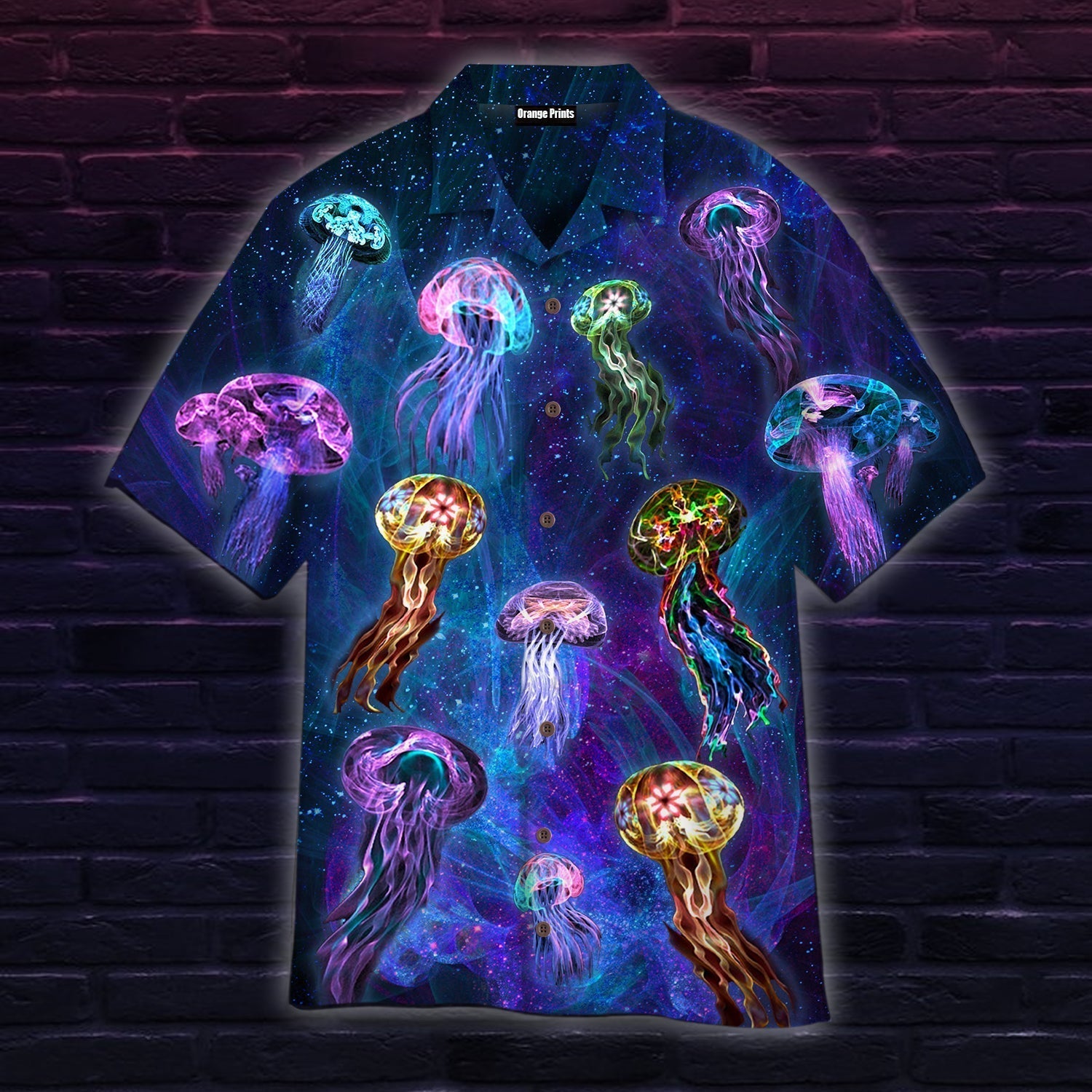 Neon Jellyfish Under The Sea Aloha Hawaii Shirts For Men And Women Ha106435