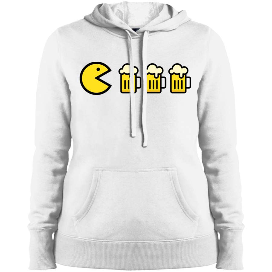 AGR pac man beer Ladies’ Pullover Hooded Sweatshirt