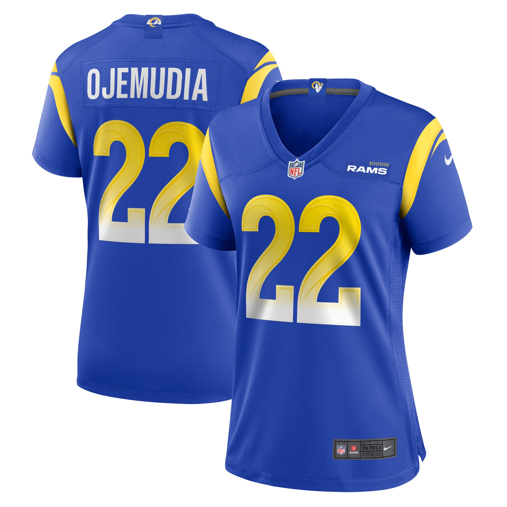 Women’s Los Angeles Rams Michael Ojemudia  Royal  Game Jersey