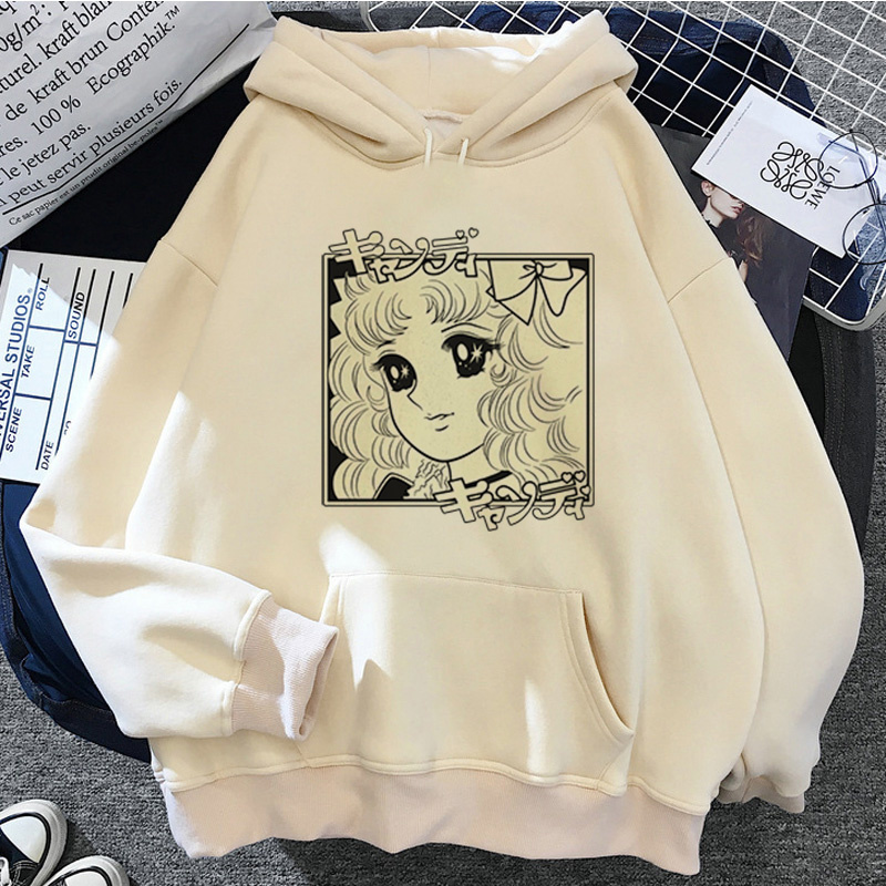 Candy Candy Anime hoodies women printed harajuku Ulzzang anime women clothing pullover hip hop alx