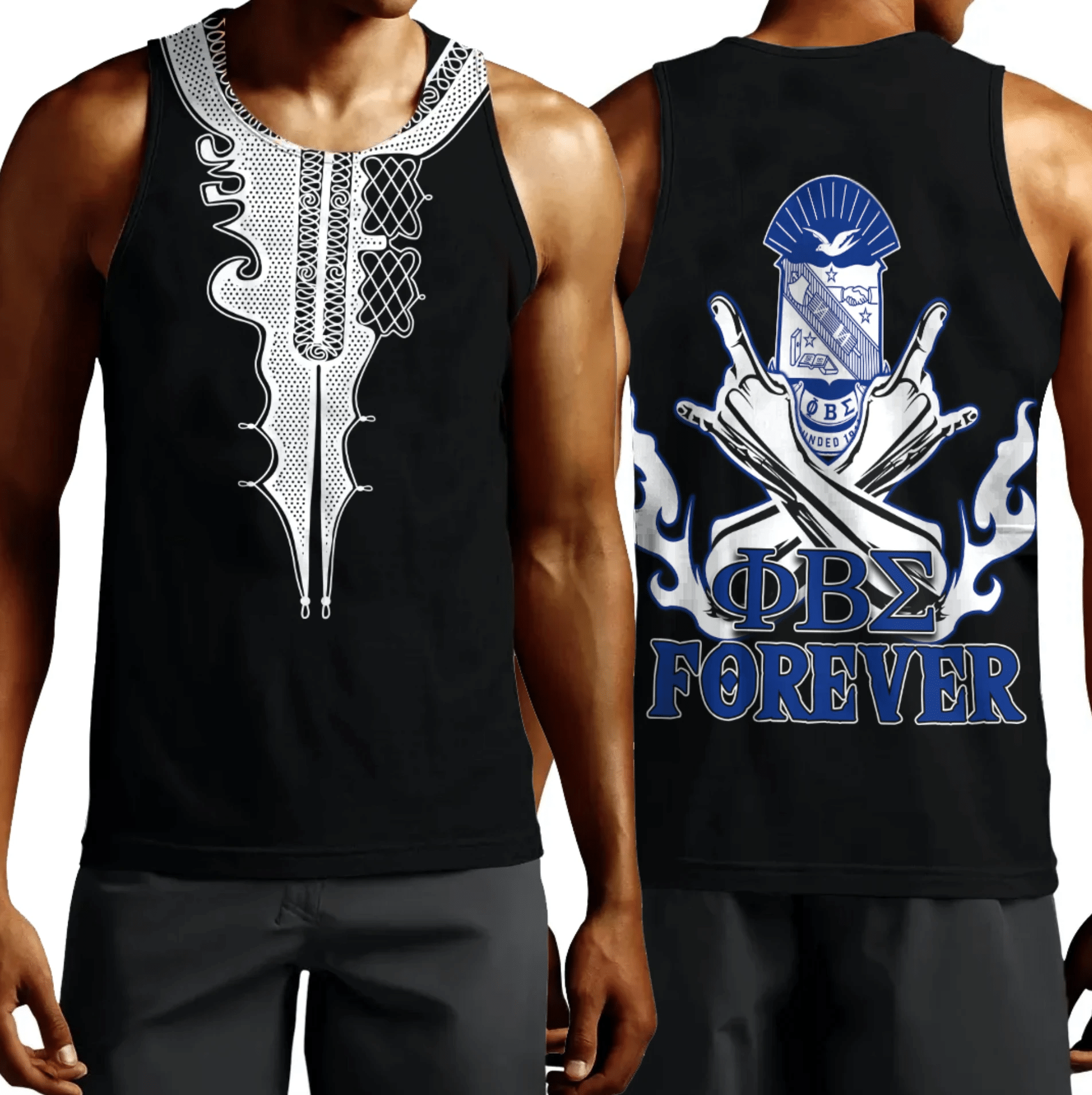 Wonderprint Tank Top Phi Beta Sigma Forever Tank Top Lt10