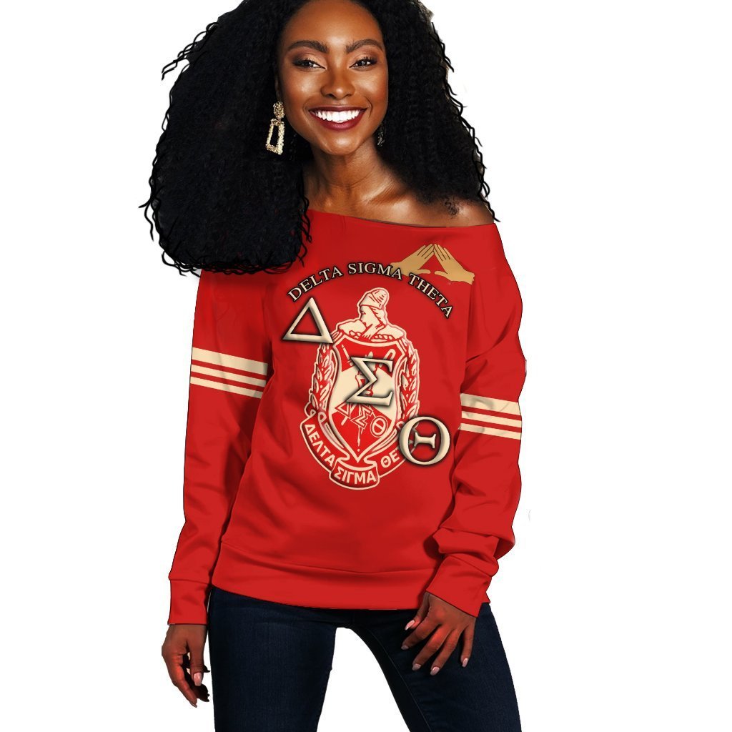 Sorority Sweatshirt – Delta Sigma Theta Dst Style Off Shoulder