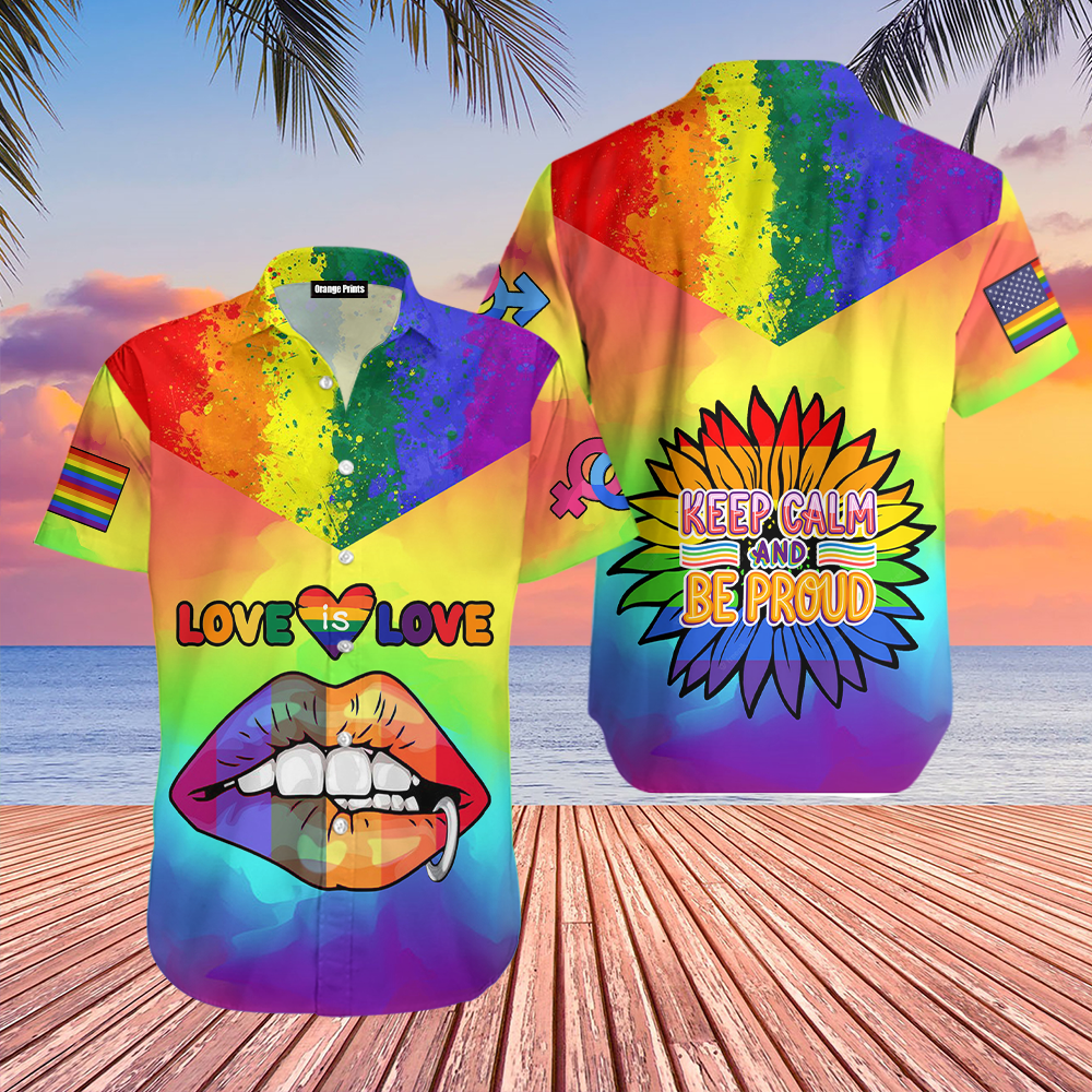 Lgbt Love Is Hawaii Shirt For Men Women Ha48889