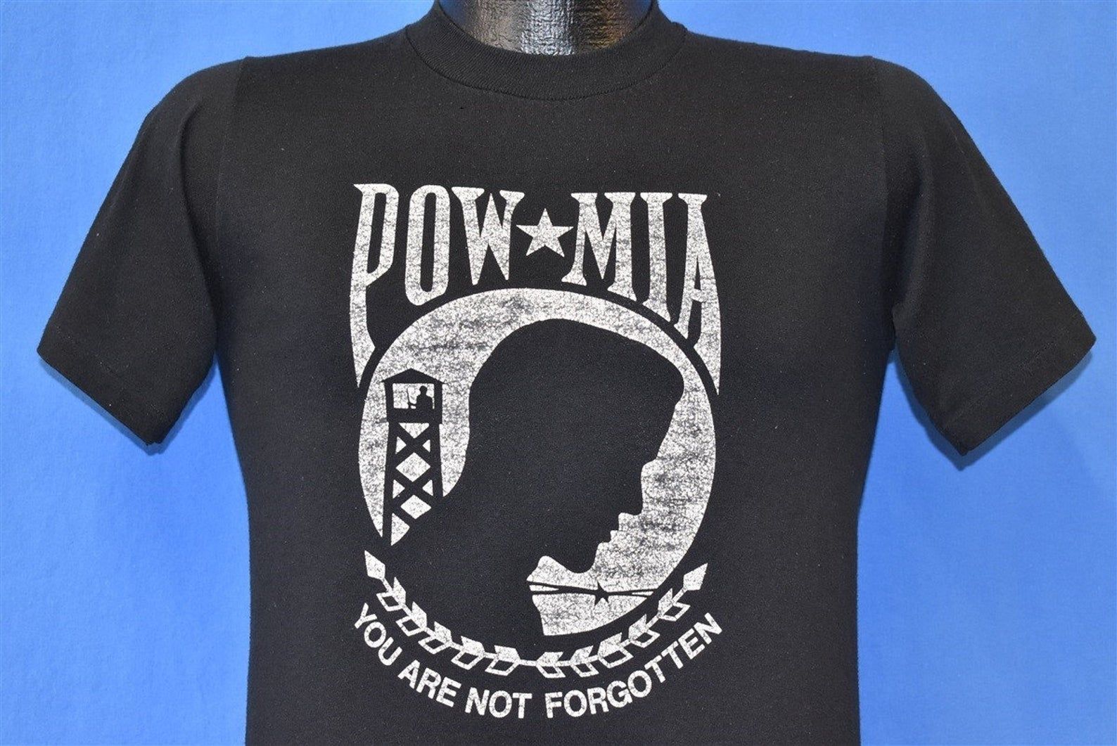 80S Pow/Mia National League Of Families Flag T-Shirt