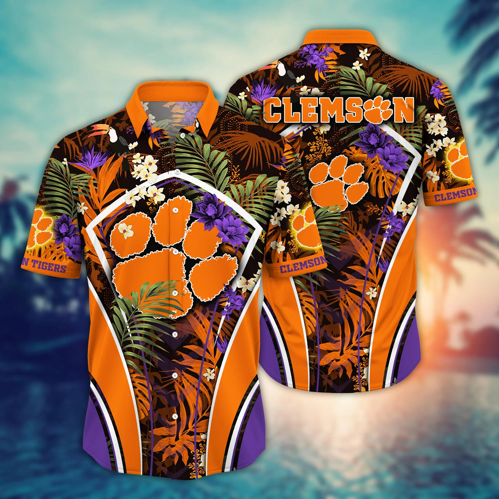 Clemson Tigers NCCA Hawaiian Shirt Ice Cream Season Aloha Shirt