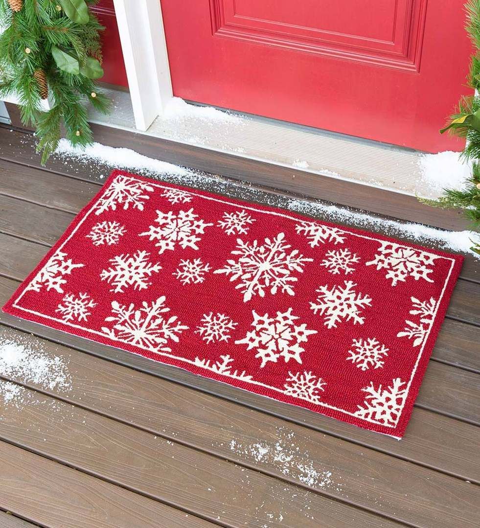 Snowflakes Holiday CLM1610133D Doormat