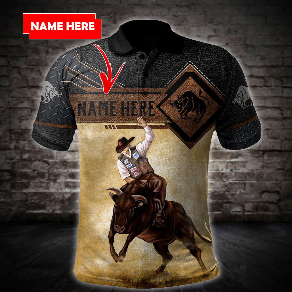 Personalized Name Bull Riding Hoodie Printed Unisex Shirts Cowboy Up – Pols01Nga181221