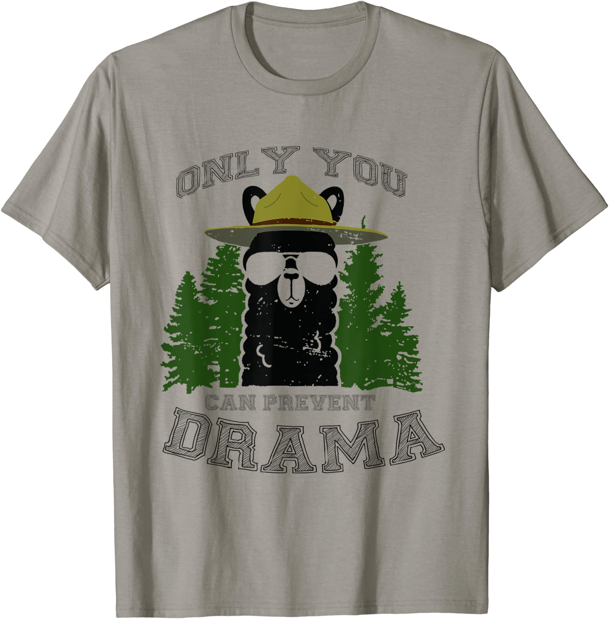 Only You Can Prevent Drama Llama Forest T-Shirt