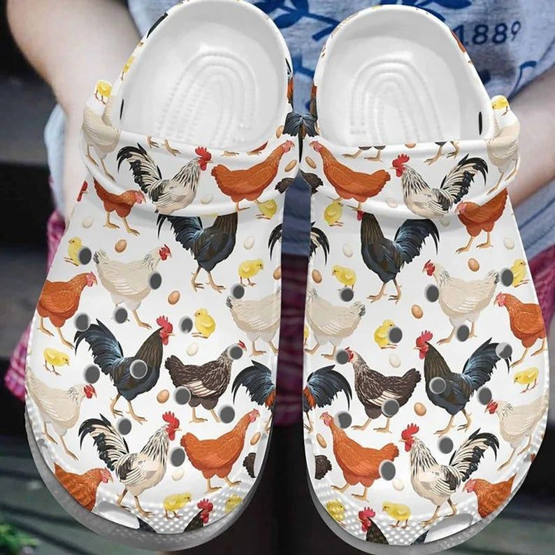 Chicken Pattern Chicken Rubber clog Shoes Comfy Footwear