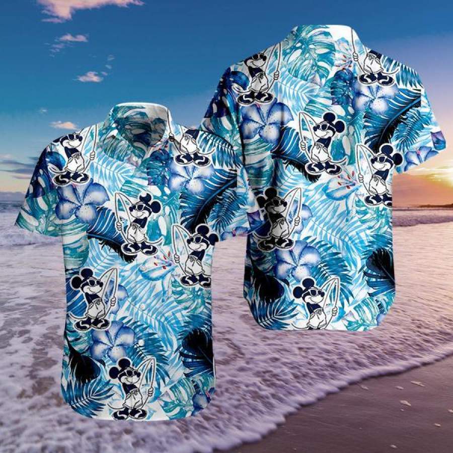 Best Hawaiian Shirt With Blue Flowers And Mm Perfect In This Summer Ha43514