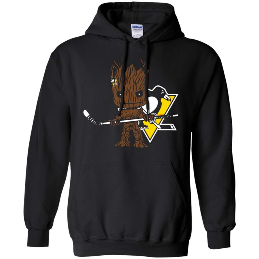 AGR Groot I Am Ice Hockey Player Team Pittsburgh Penguins Hoodie