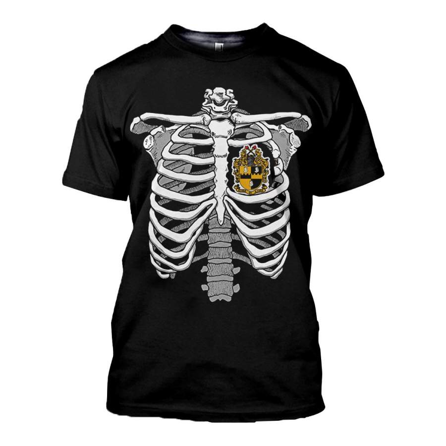 3D ALL OVER ALPHA PHI ALPHA SKELETON BOMBER JACKET