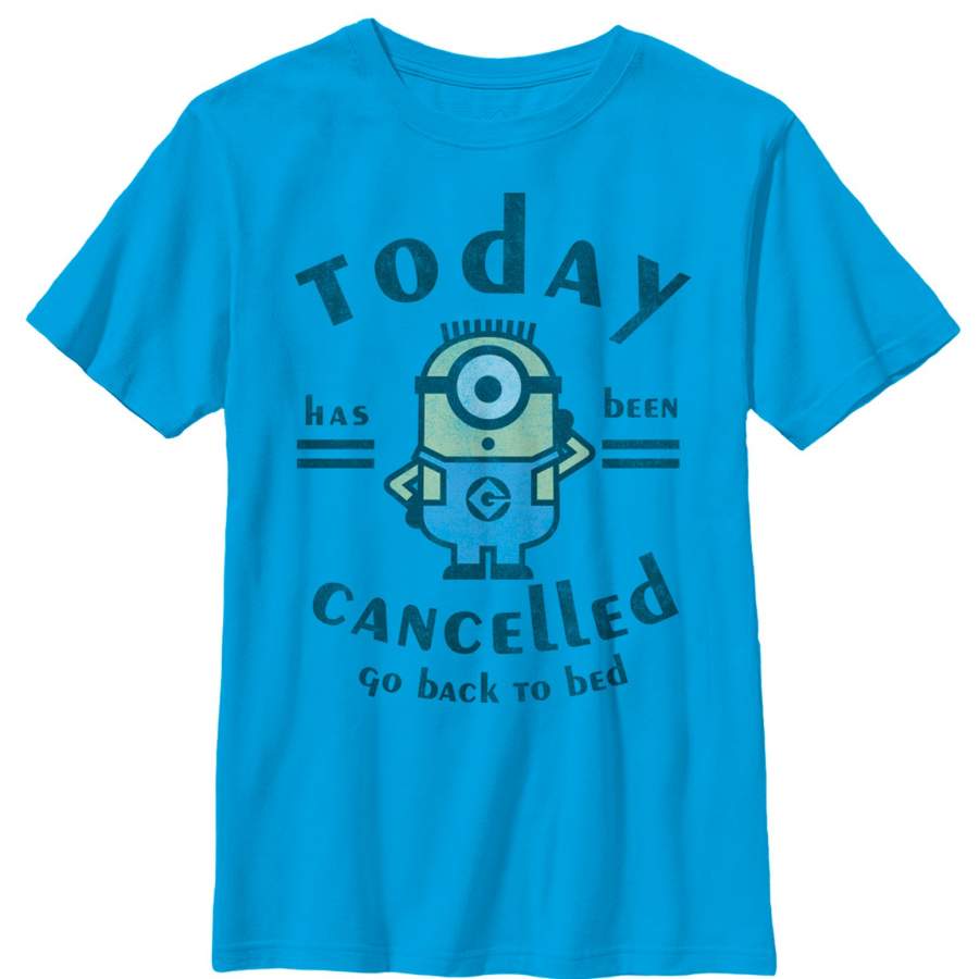 Despicable Me Boy’s Minion Today Cancelled  T Shirt