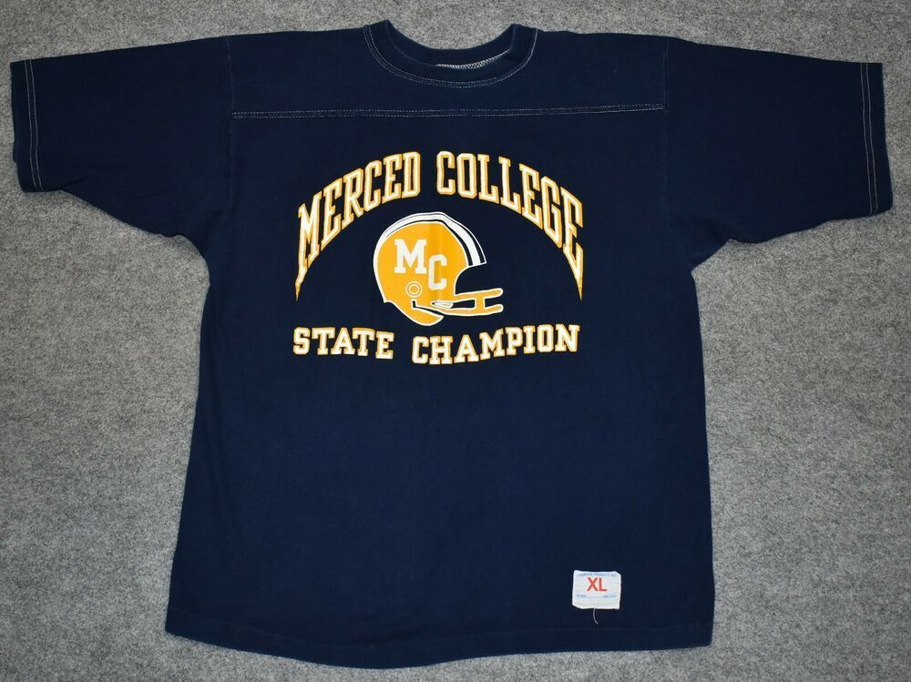 vintage MERCED COLLEGE BLUE DEVILS FOOTBALL 1978 STATE CHAMPIONS 70s shirt