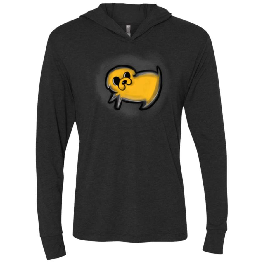 The Old Jake Triblend Long Sleeve Hoodie Tee