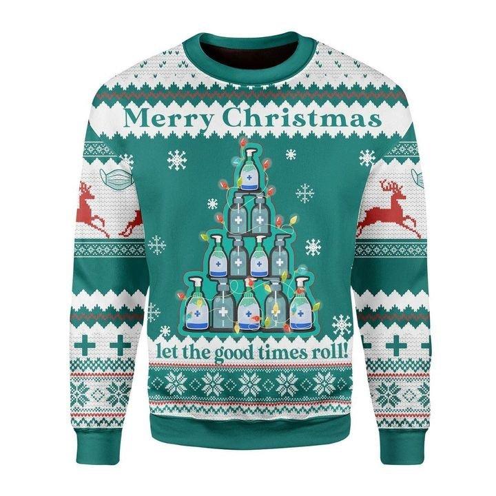 Sanitizer Ugly Christmas Sweater | For Men & Women | Adult | Us5984