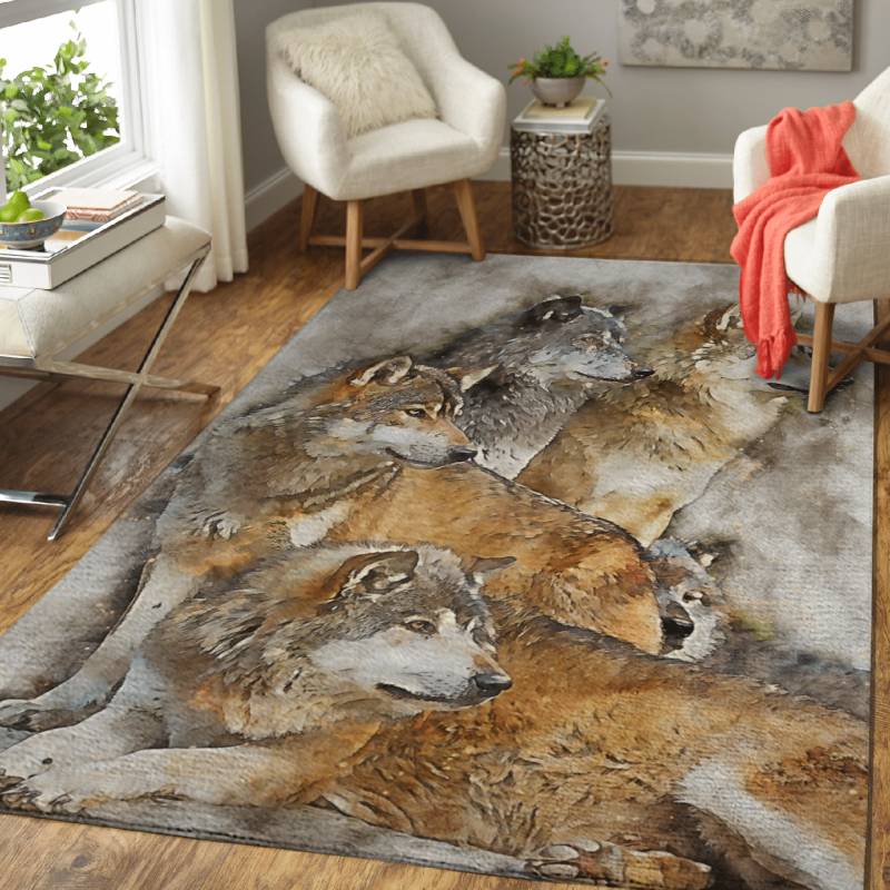 Wolf – Animals Area Rug Carpet