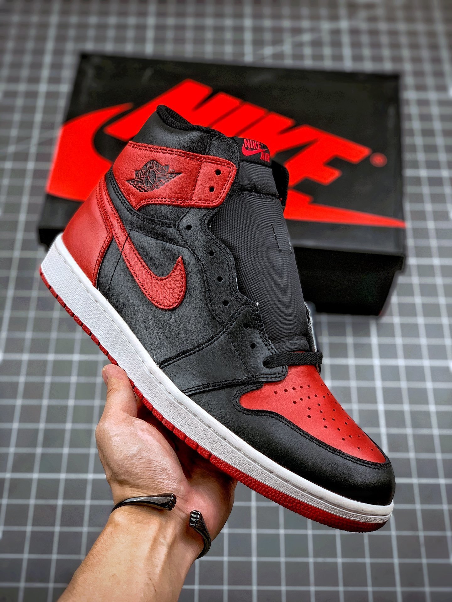 JD 1 Retro High OG ‘Bred 2016’ BlackVarsity Red-White 5341522