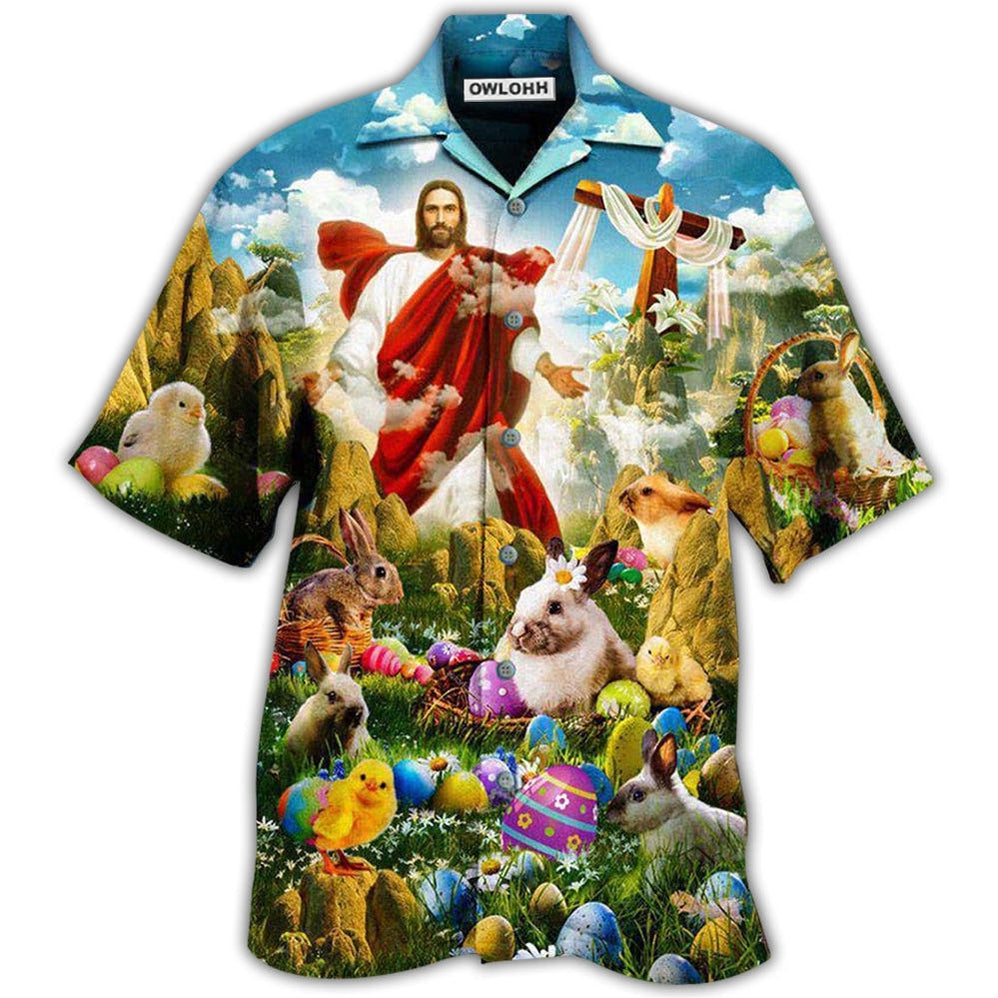 Easter Happy Jesus Is Risen Today Cool Hawaii Shirt Ha23746