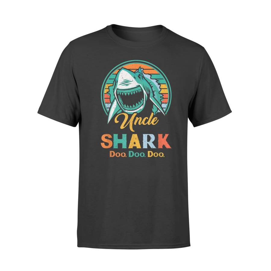 Uncle Shark Doo Doo Doo Vintage Sunset T Shirt – Standard T-shirt