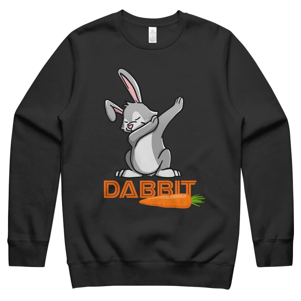 Dabbit Dabbing Bunny Rabbit Dab Dance Easter Day Crewneck Sweatshirt