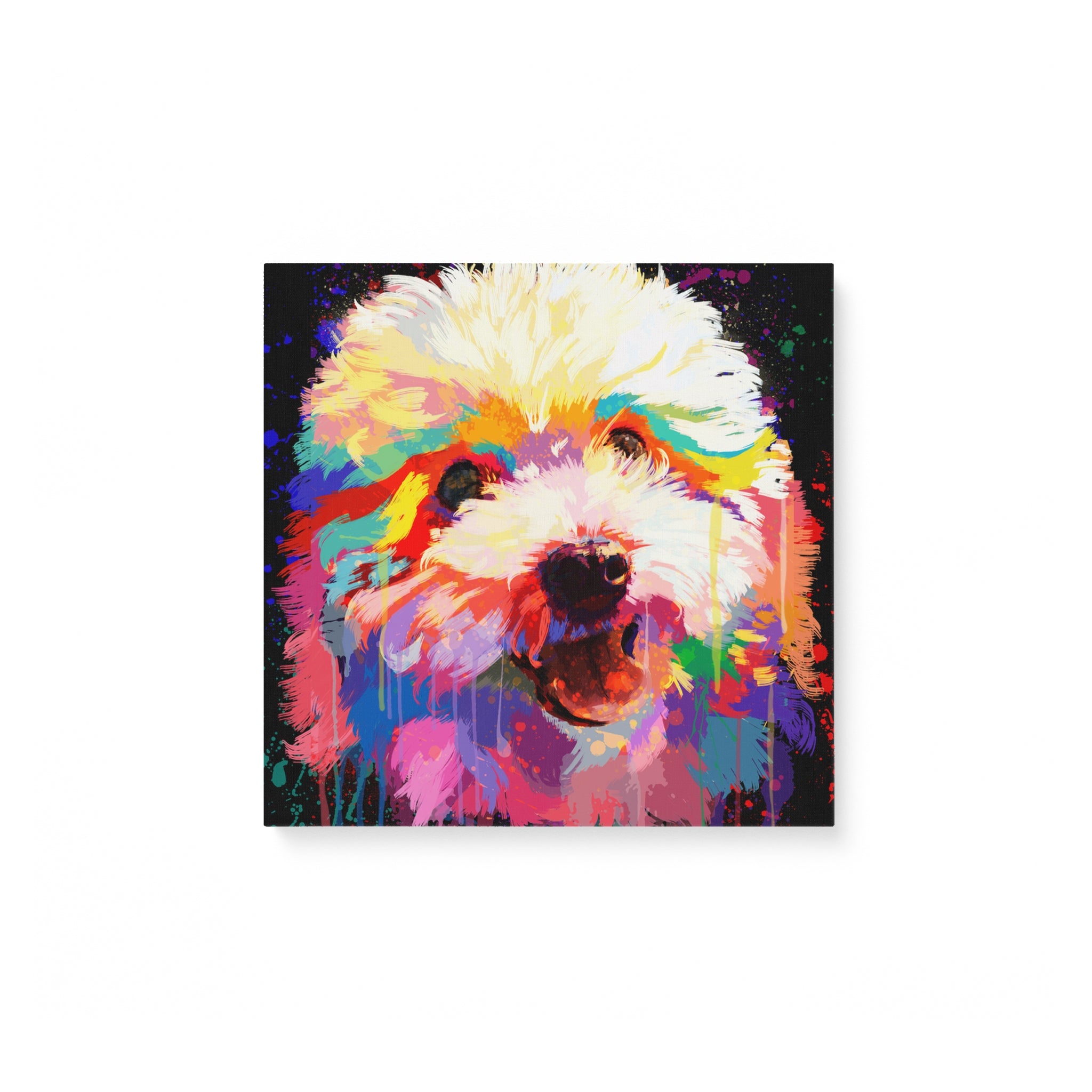 Bichon Water Color – Matte Canvas