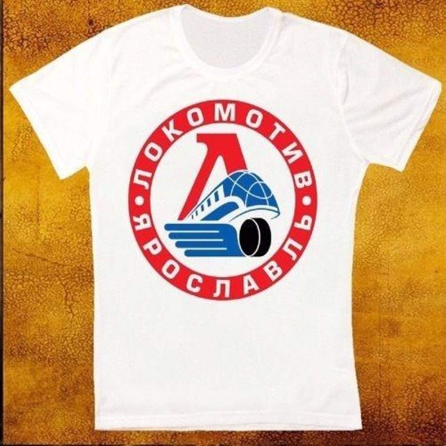 New Fashion Lokomotiv Yaroslavl Ice Hockeyer Russian Retro Vintage Hipster T Shirt